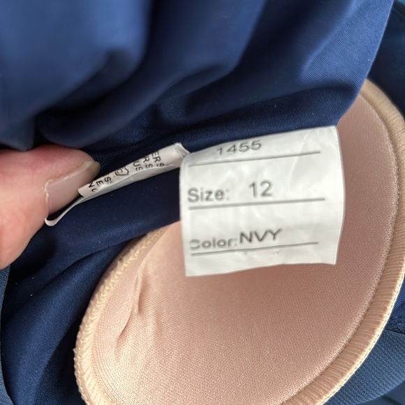 Allure Bridals Navy Blue Gown -Size 12 - Picture 10 of 12